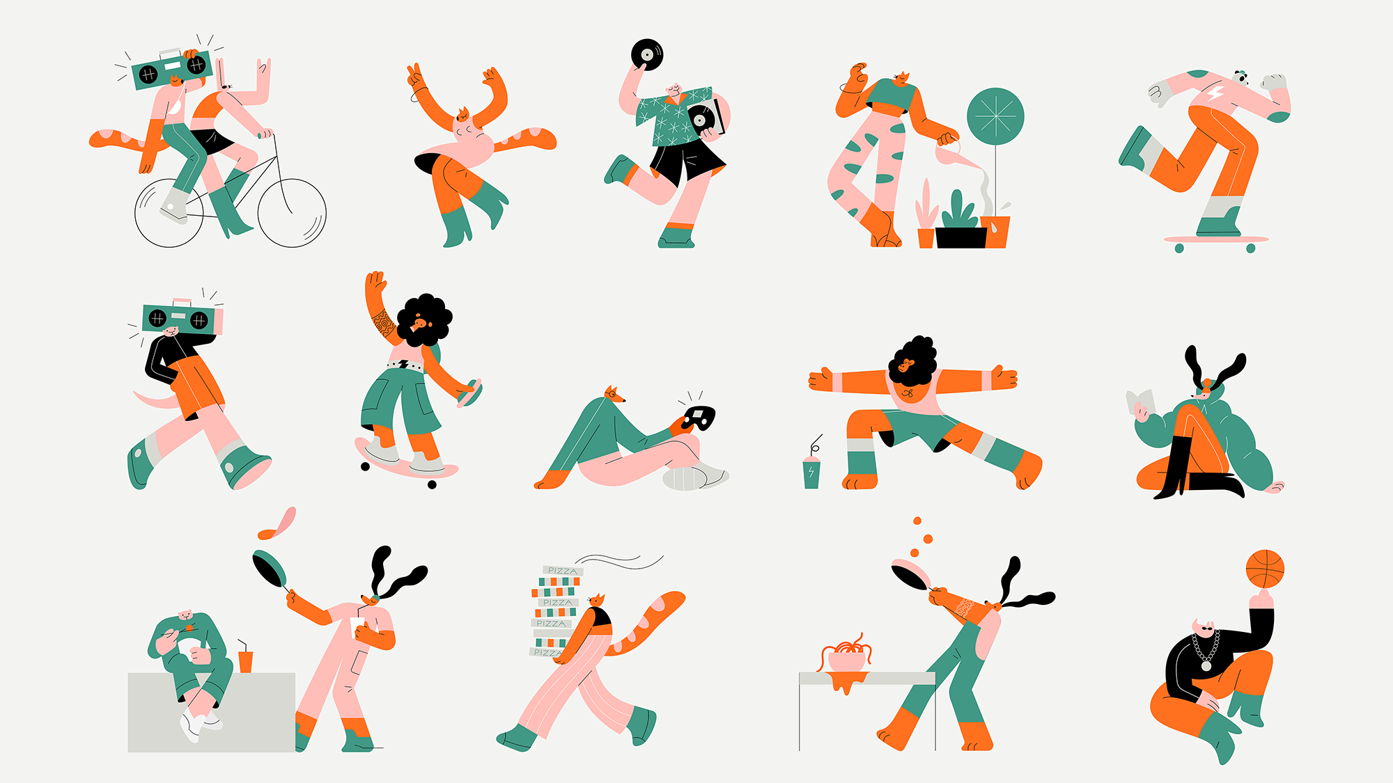 Playful characters aimed at students